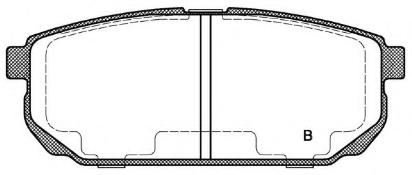 set placute frana,frana disc 2