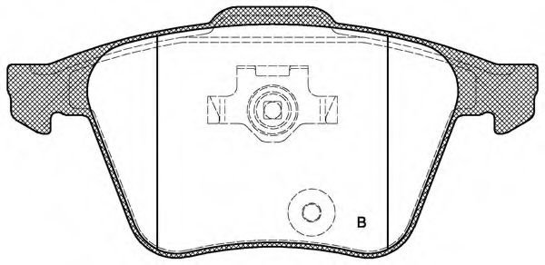 set placute frana,frana disc 2