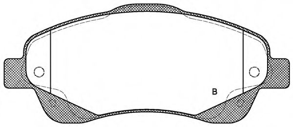 set placute frana,frana disc 2