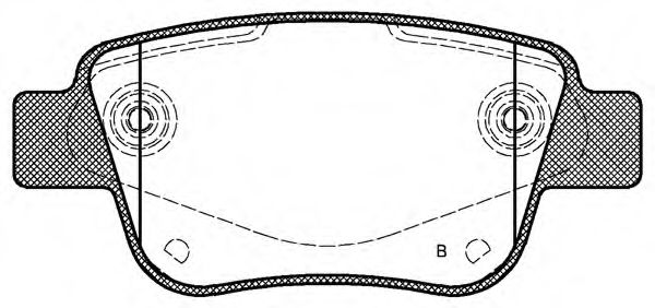 set placute frana,frana disc 2