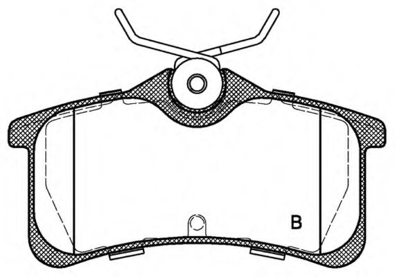 set placute frana,frana disc 2