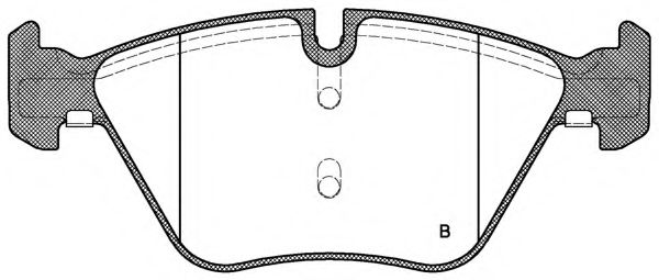 set placute frana,frana disc 2
