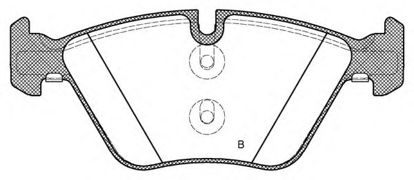 set placute frana,frana disc 2