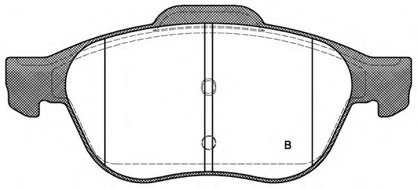 set placute frana,frana disc 2