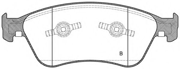 set placute frana,frana disc 2
