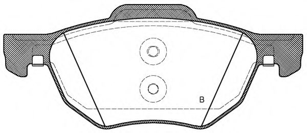 set placute frana,frana disc 2