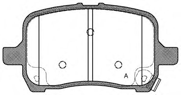 BPA1089.22 set placute frana,frana disc OPEN PARTS 