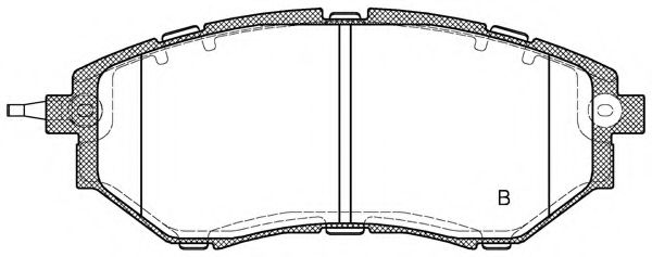 set placute frana,frana disc 2