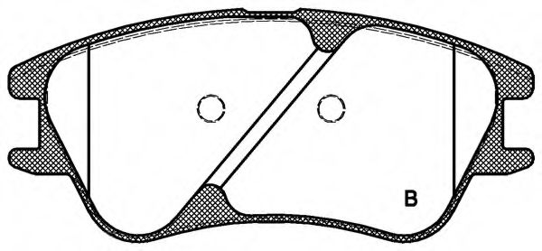 set placute frana,frana disc 2