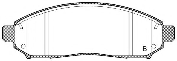 set placute frana,frana disc 2