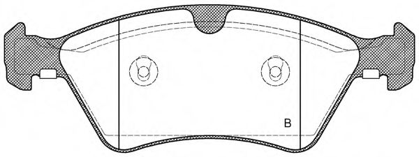 set placute frana,frana disc 2