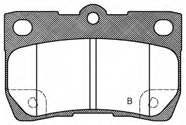 set placute frana,frana disc 2