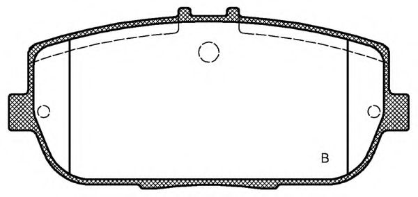 set placute frana,frana disc 2