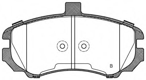 set placute frana,frana disc 2