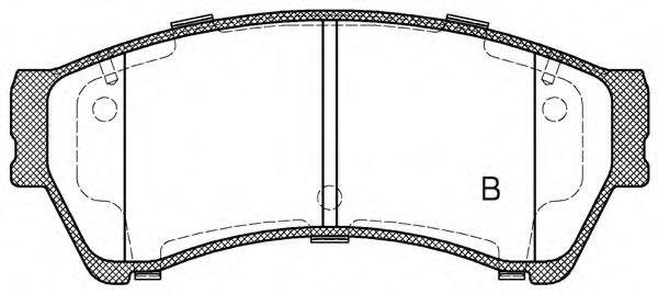 set placute frana,frana disc 2