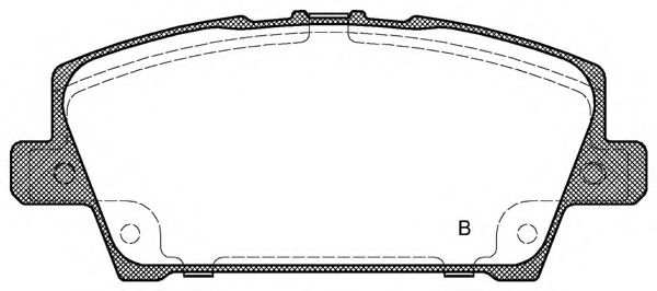 set placute frana,frana disc 2