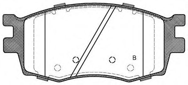 set placute frana,frana disc 2