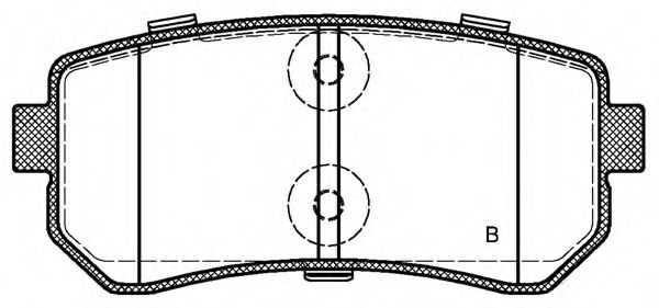set placute frana,frana disc 2