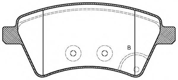 set placute frana,frana disc 2
