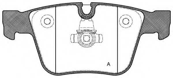 BPA1216.00 set placute frana,frana disc OPEN PARTS 