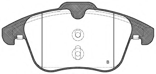 set placute frana,frana disc 2