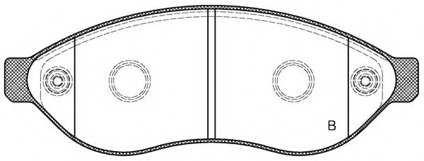 set placute frana,frana disc 2