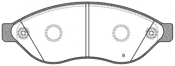 set placute frana,frana disc 2