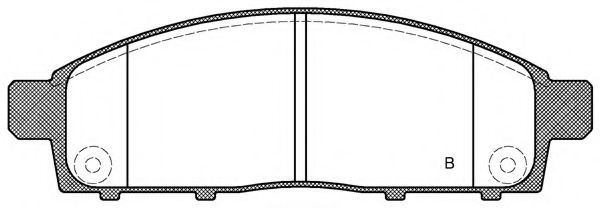 set placute frana,frana disc 2
