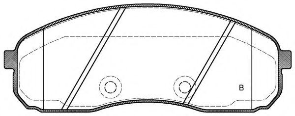 set placute frana,frana disc 2