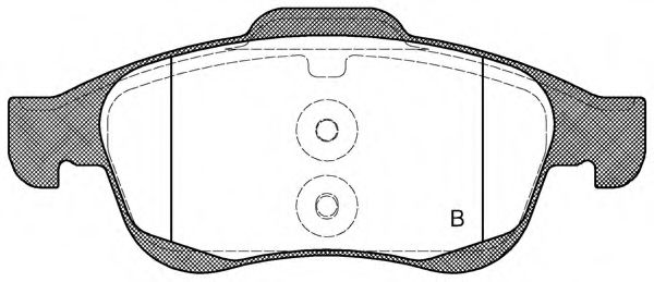 set placute frana,frana disc 2