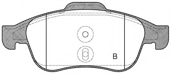 set placute frana,frana disc 2