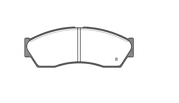 set placute frana,frana disc 2