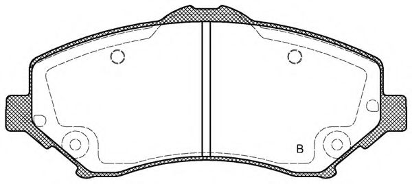 set placute frana,frana disc 2