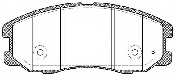 set placute frana,frana disc 2