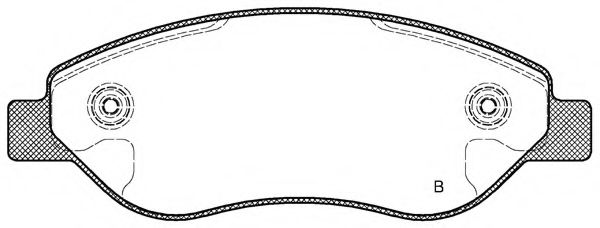 set placute frana,frana disc 2