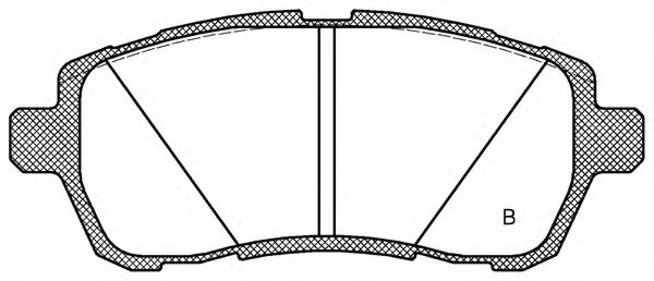 set placute frana,frana disc 2