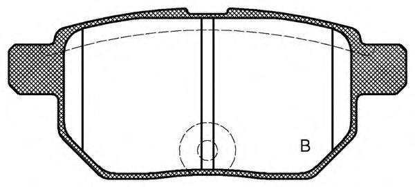 set placute frana,frana disc 2