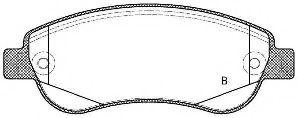 set placute frana,frana disc 2