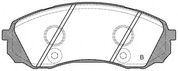 set placute frana,frana disc 2