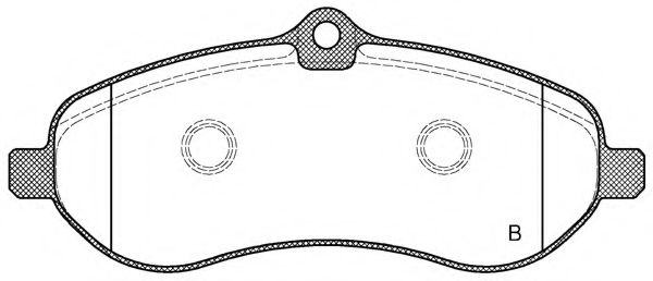 set placute frana,frana disc 2