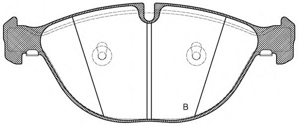 set placute frana,frana disc 2