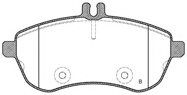 set placute frana,frana disc 2
