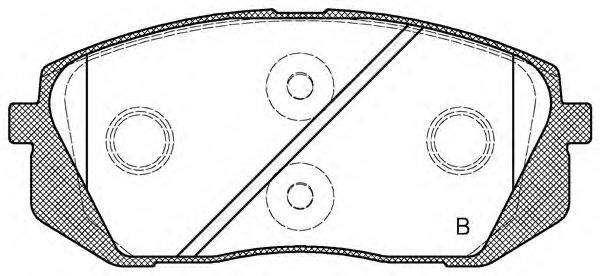 set placute frana,frana disc 2