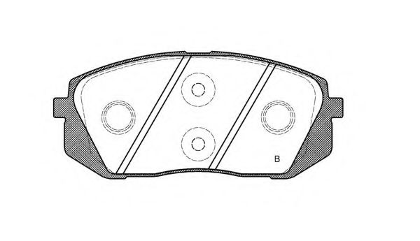 set placute frana,frana disc 2