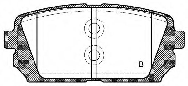set placute frana,frana disc 2