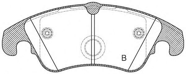 set placute frana,frana disc 2