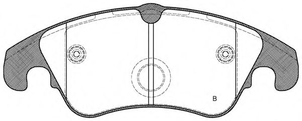 set placute frana,frana disc 2