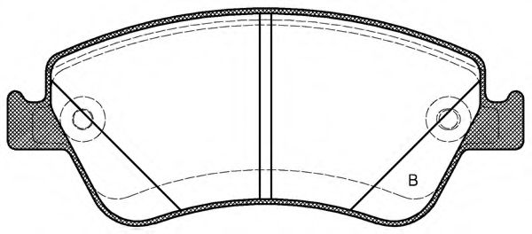 set placute frana,frana disc 2