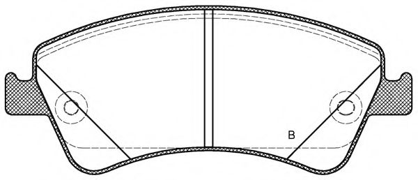 set placute frana,frana disc 2