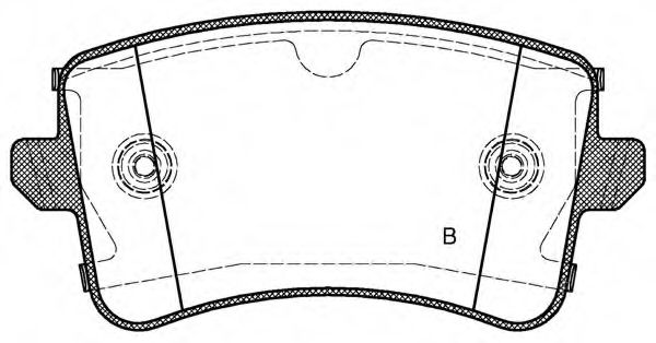 set placute frana,frana disc 2